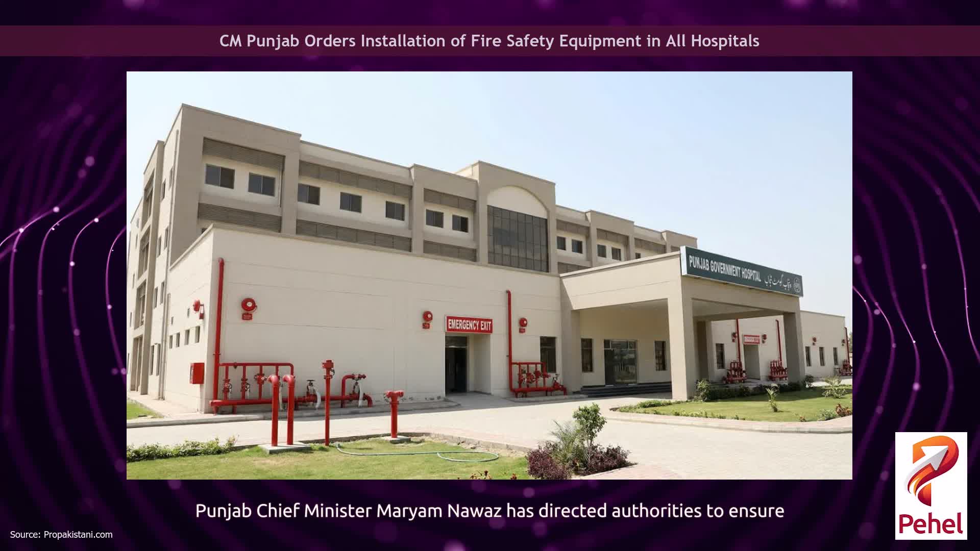 CM Punjab Orders Installation of Fire Safety Equipment in All Hospitals