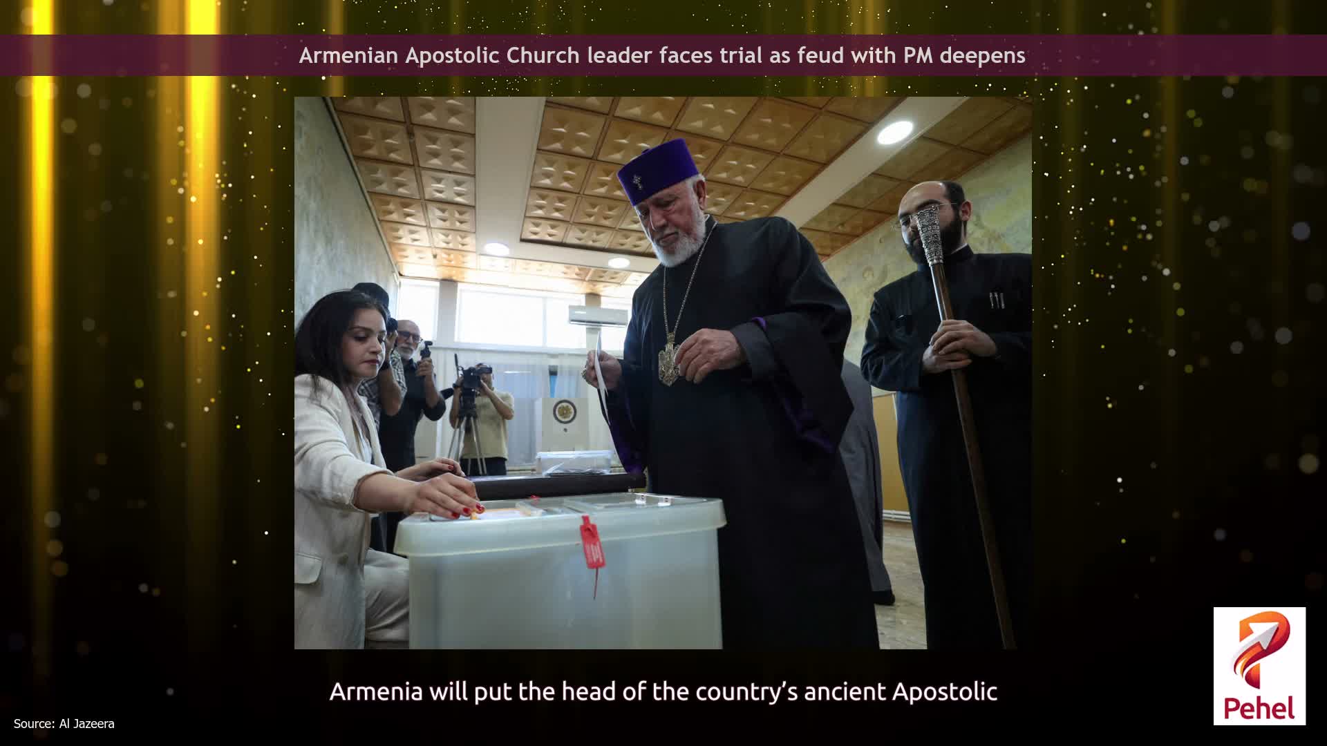 Armenian Apostolic Church leader faces trial as feud with PM deepens