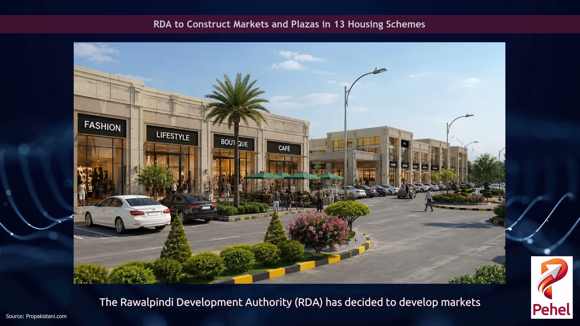 RDA to Construct Markets and Plazas in 13 Housing Schemes