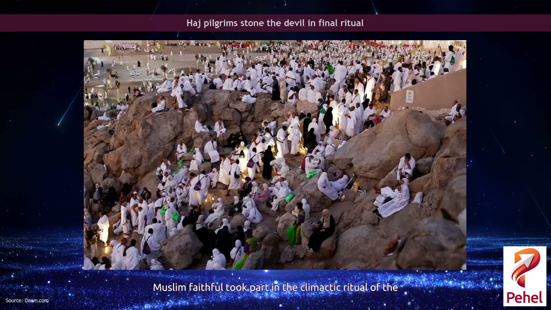 Haj pilgrims stone the devil in final ritual