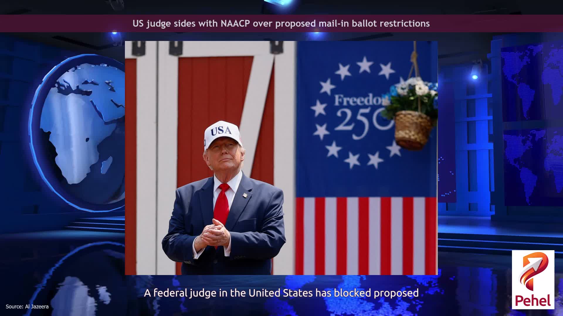 US judge sides with NAACP over proposed mail-in ballot restrictions