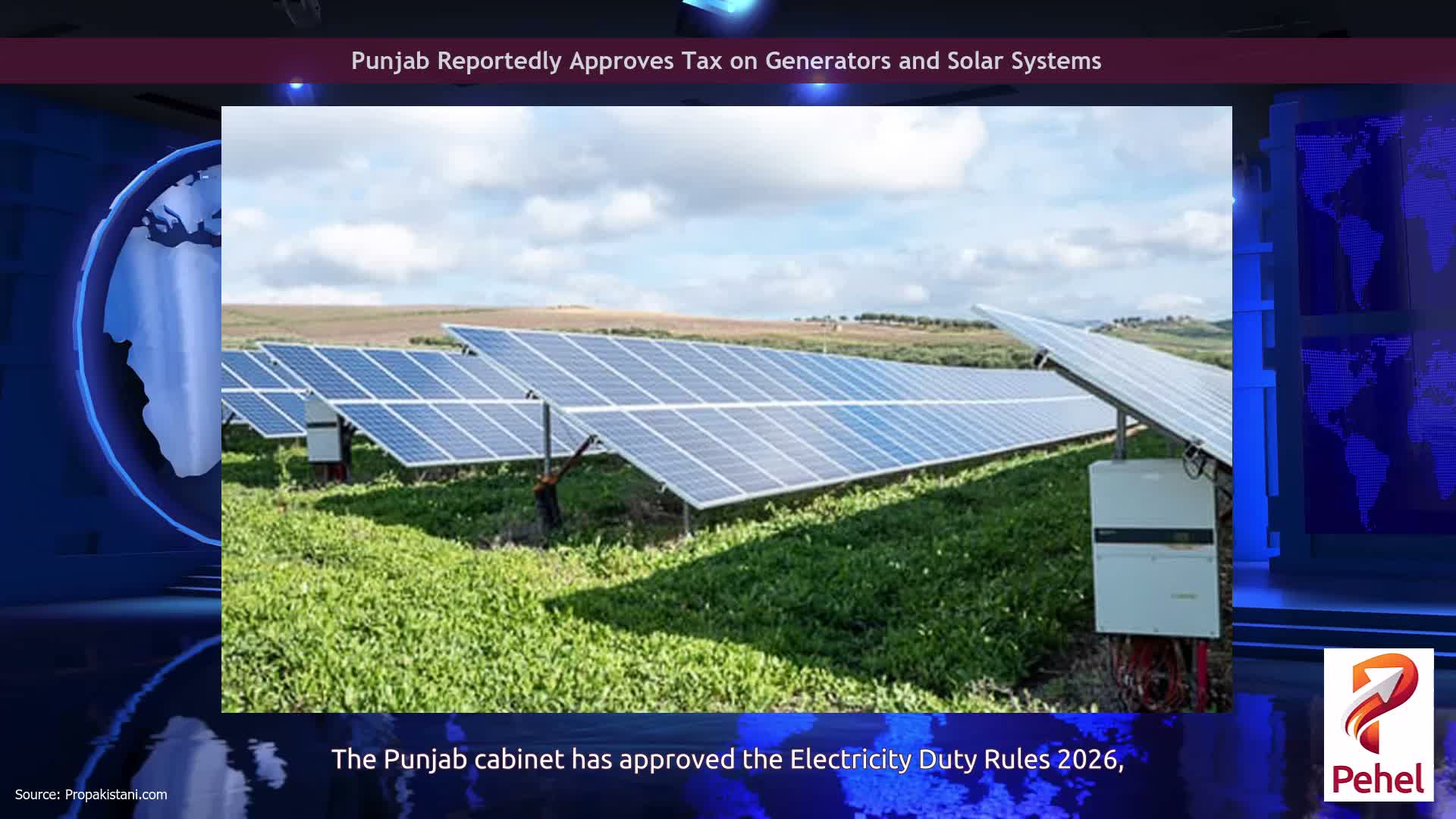 Punjab Reportedly Approves Tax on Generators and Solar Systems