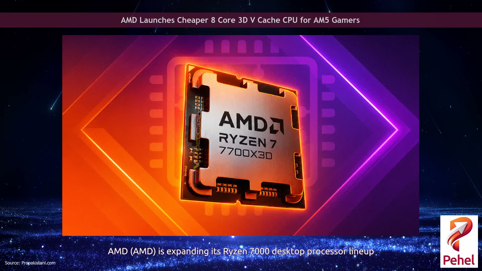 AMD Launches Cheaper 8 Core 3D V Cache CPU for AM5 Gamers