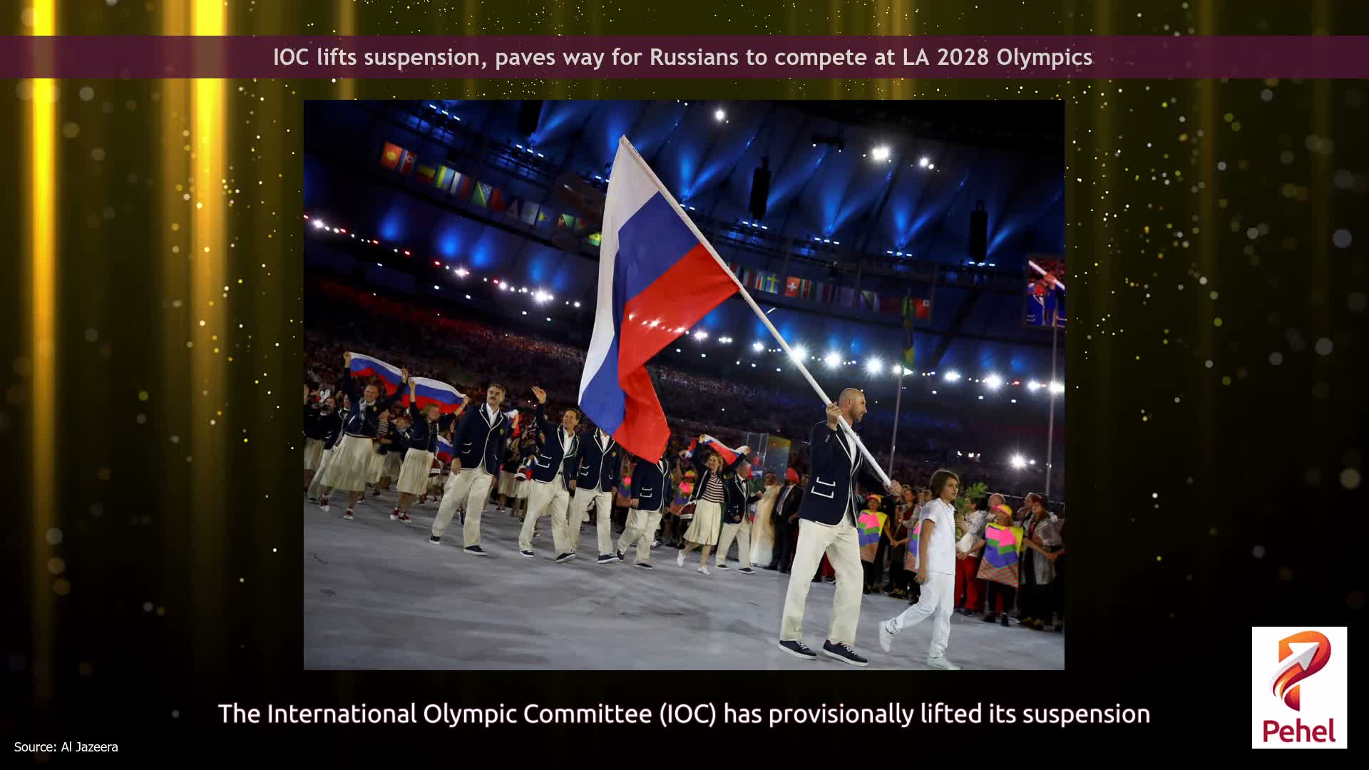 IOC lifts suspension, paves way for Russians to compete at LA 2028 Olympics