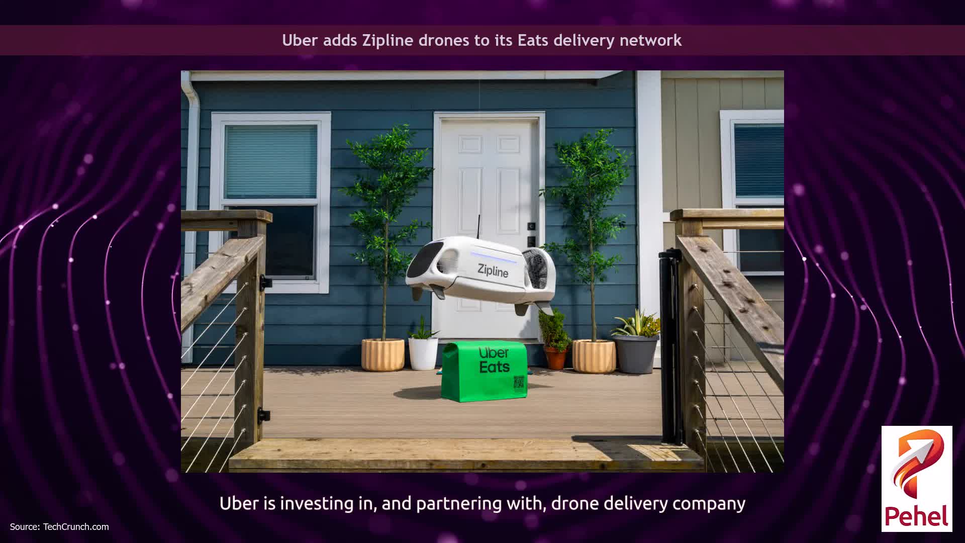 Uber adds Zipline drones to its Eats delivery network