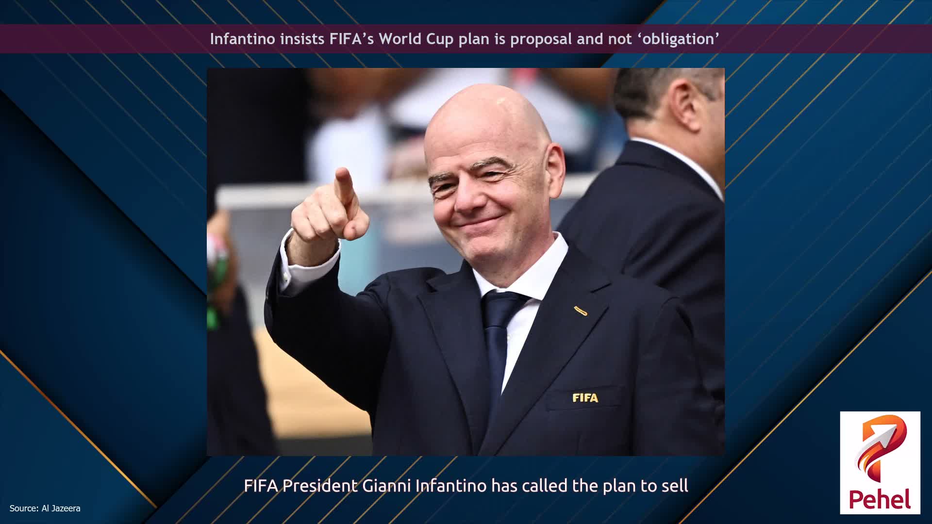 Infantino insists FIFA’s World Cup plan is proposal and not ‘obligation’