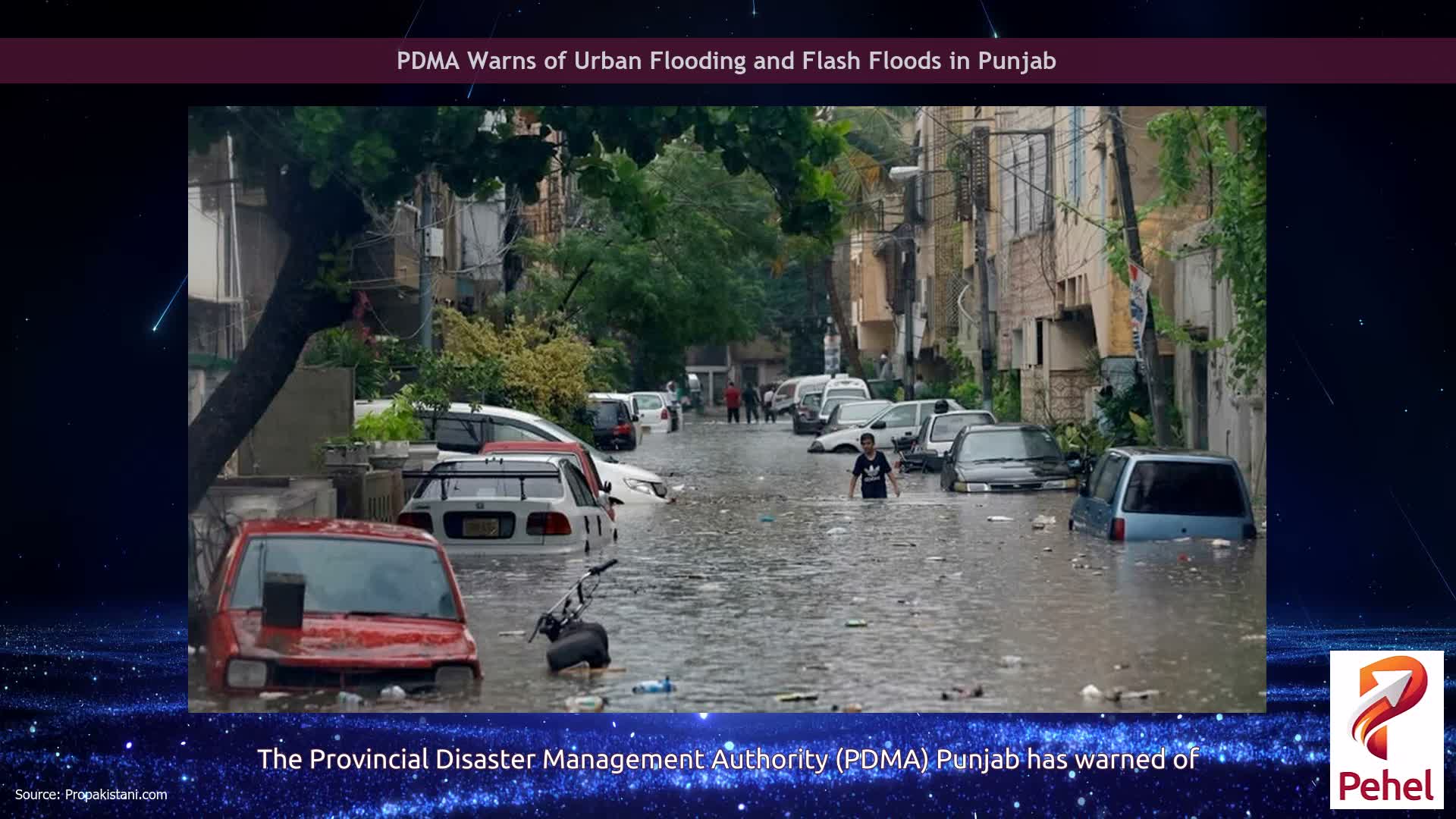 PDMA Warns of Urban Flooding and Flash Floods in Punjab
