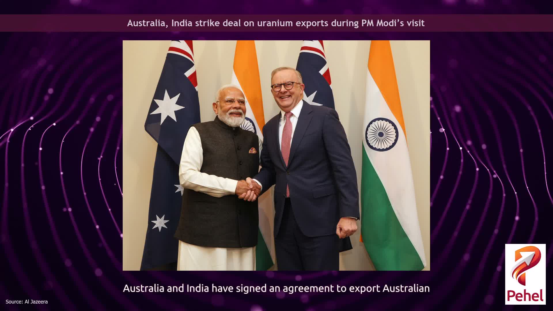 Australia, India strike deal on uranium exports during PM Modi’s visit