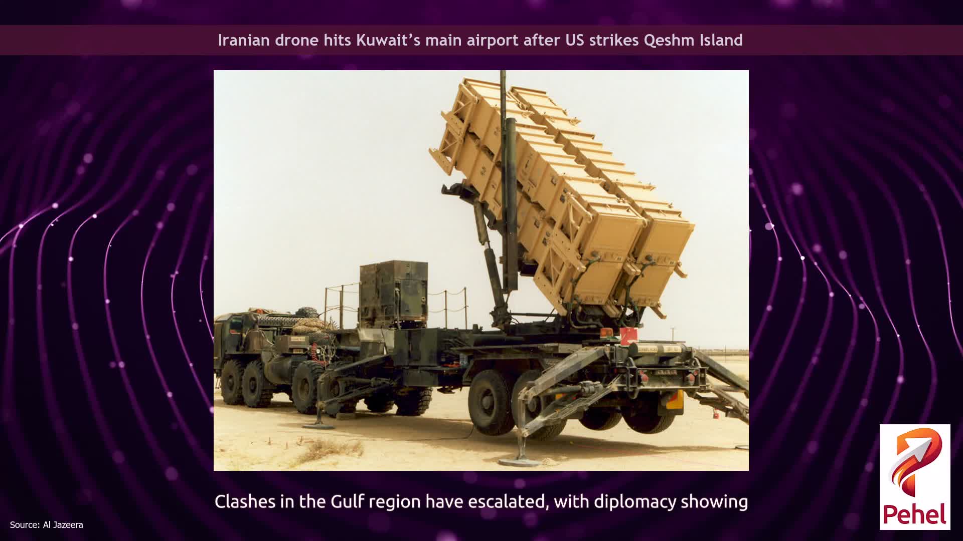 Iranian drone hits Kuwait’s main airport after US strikes Qeshm Island