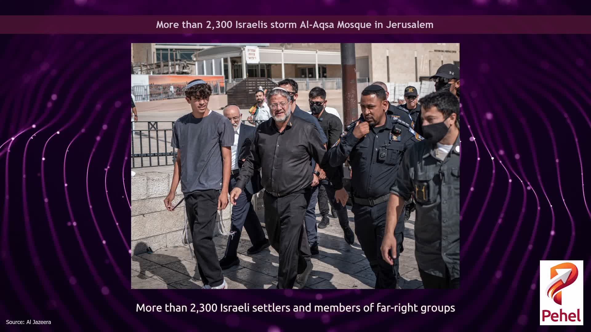 More than 2,300 Israelis storm Al-Aqsa Mosque in Jerusalem
