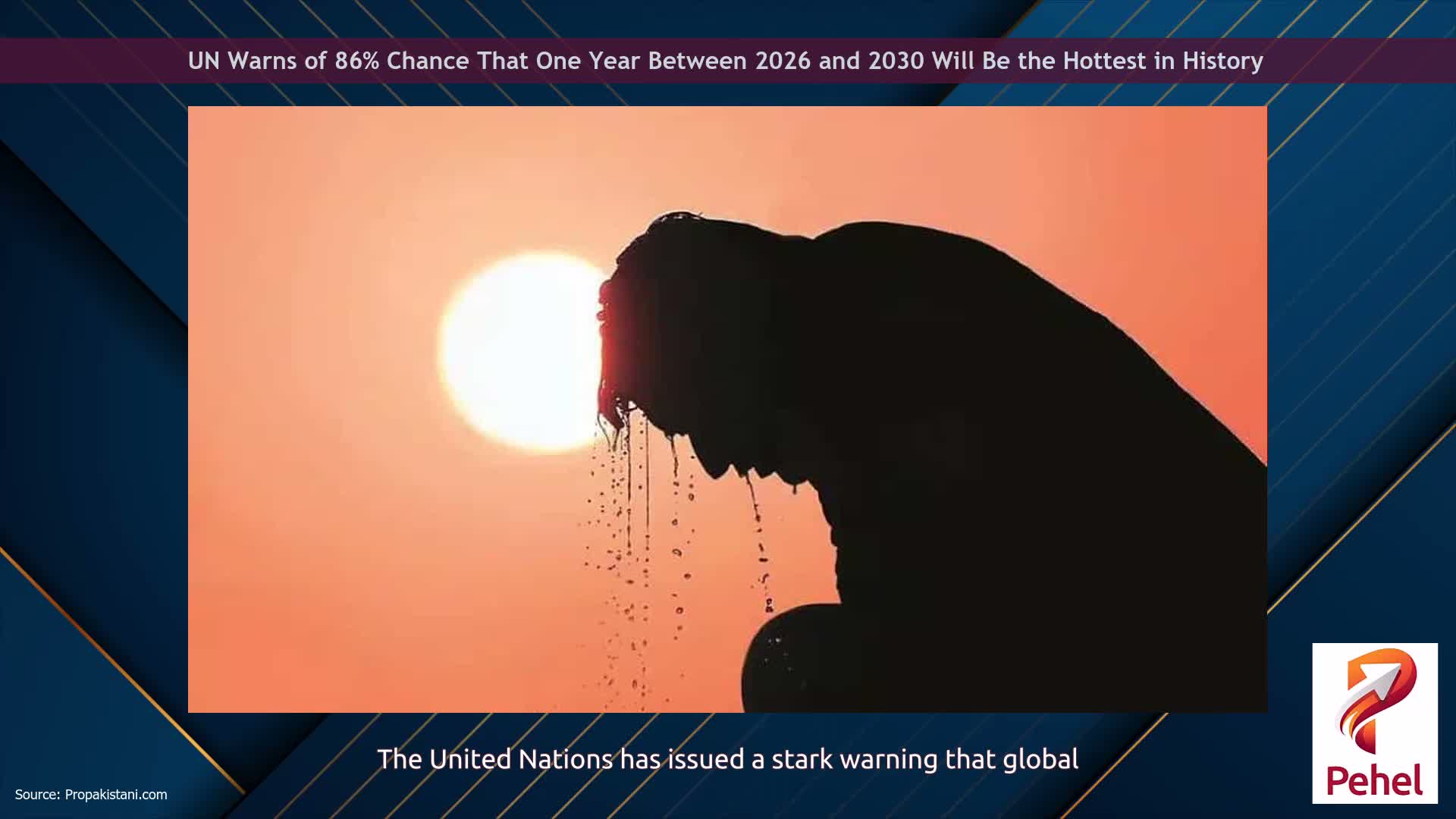 UN Warns of 86% Chance That One Year Between 2026 and 2030 Will Be the Hottest in History