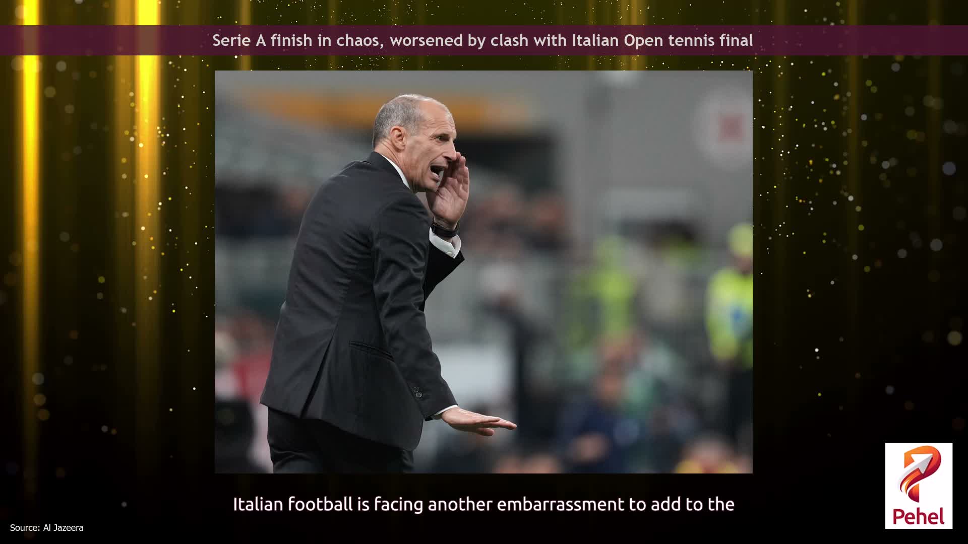 Serie A finish in chaos, worsened by clash with Italian Open tennis final