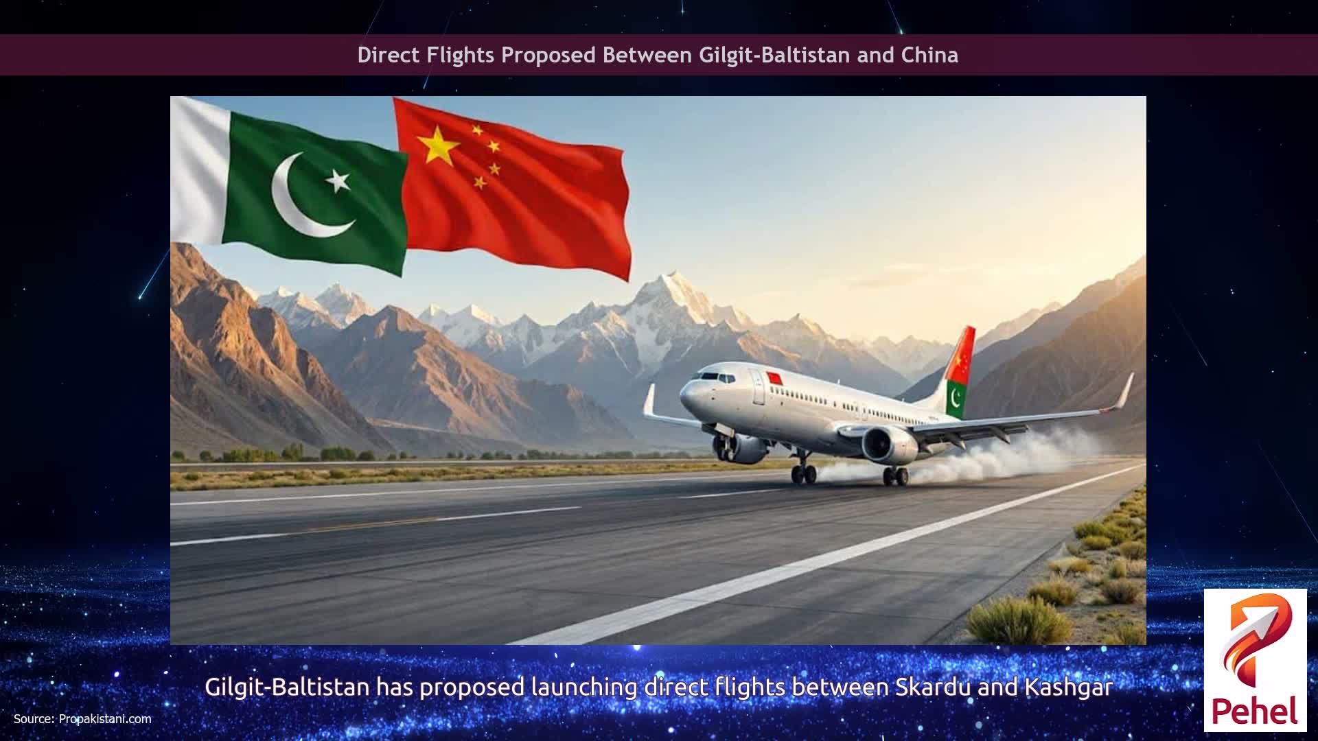 Direct Flights Proposed Between Gilgit-Baltistan and China