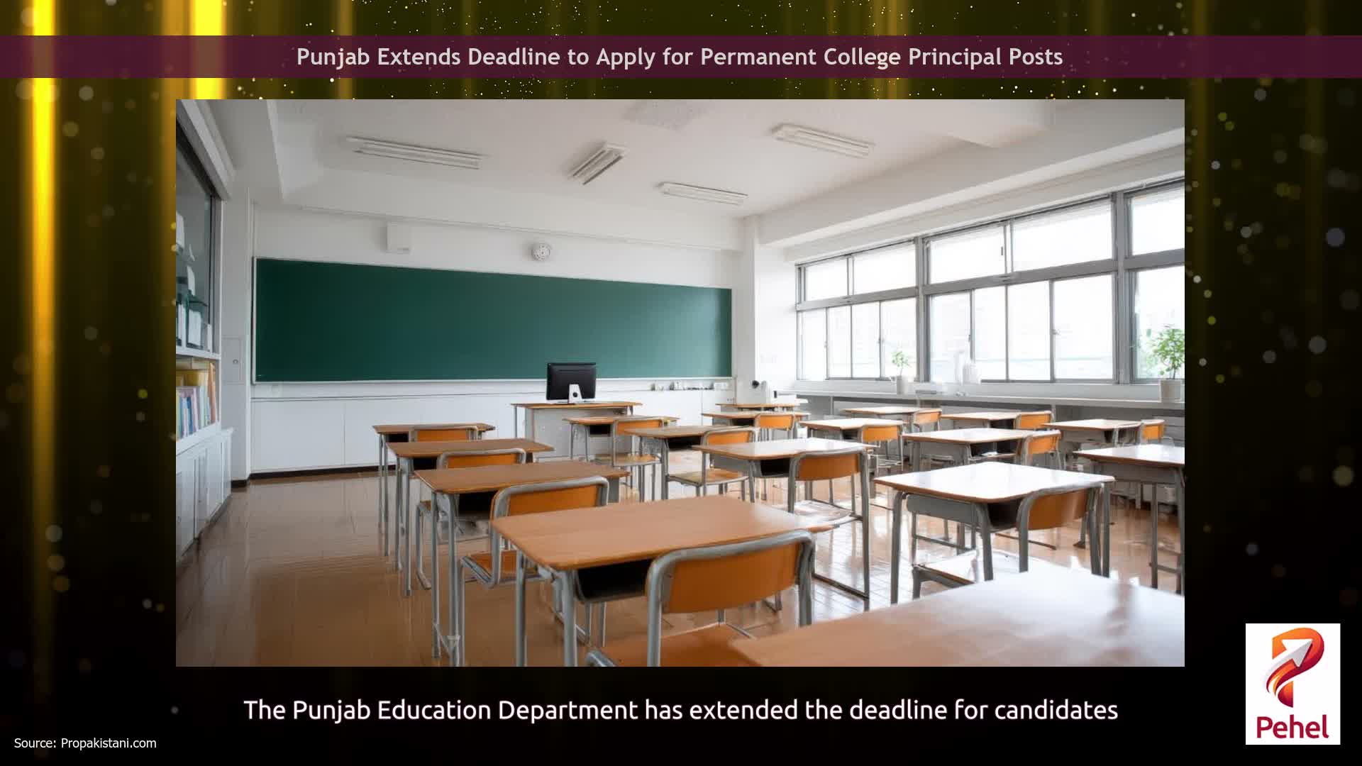 Punjab Extends Deadline to Apply for Permanent College Principal Posts