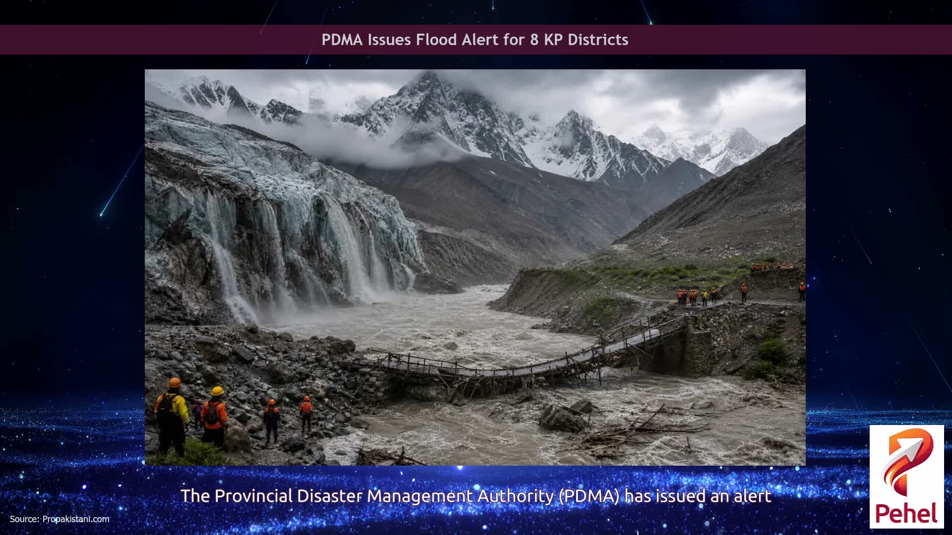 PDMA Issues Flood Alert for 8 KP Districts
