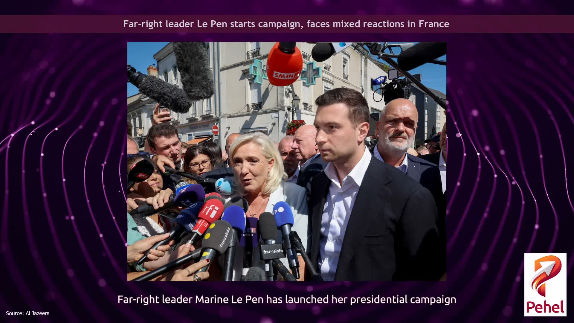 Far-right leader Le Pen starts campaign, faces mixed reactions in France
