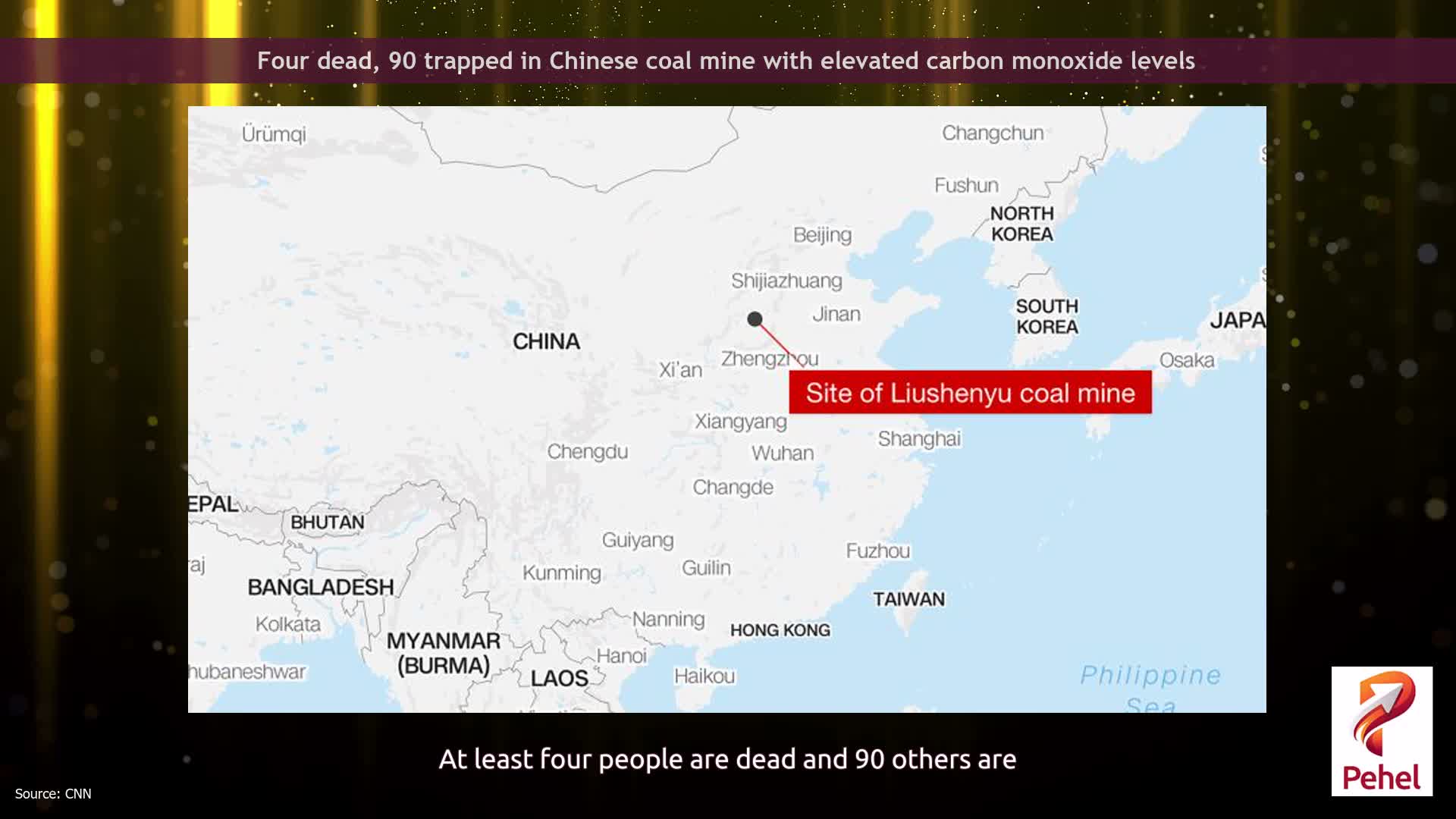 Four dead, 90 trapped in Chinese coal mine with elevated carbon monoxide levels
