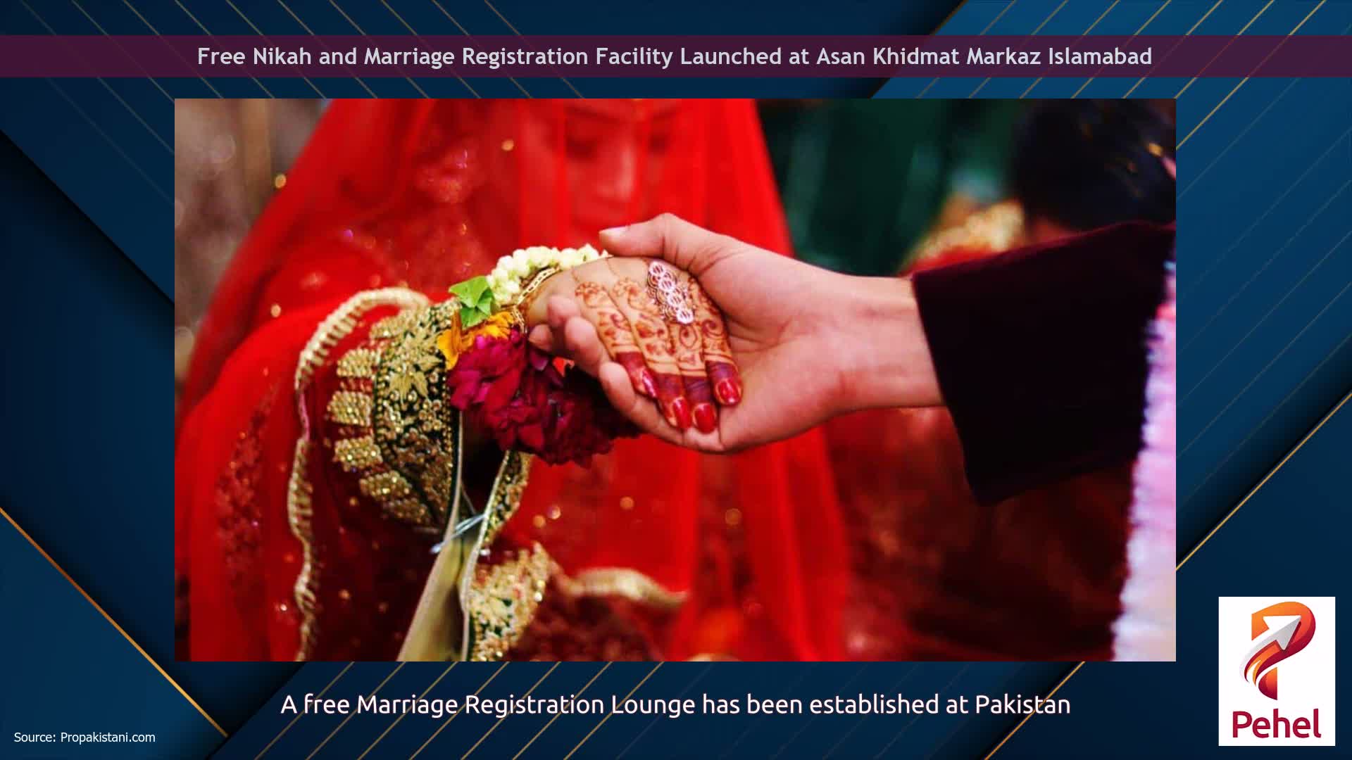 Free Nikah and Marriage Registration Facility Launched at Asan Khidmat Markaz Islamabad
