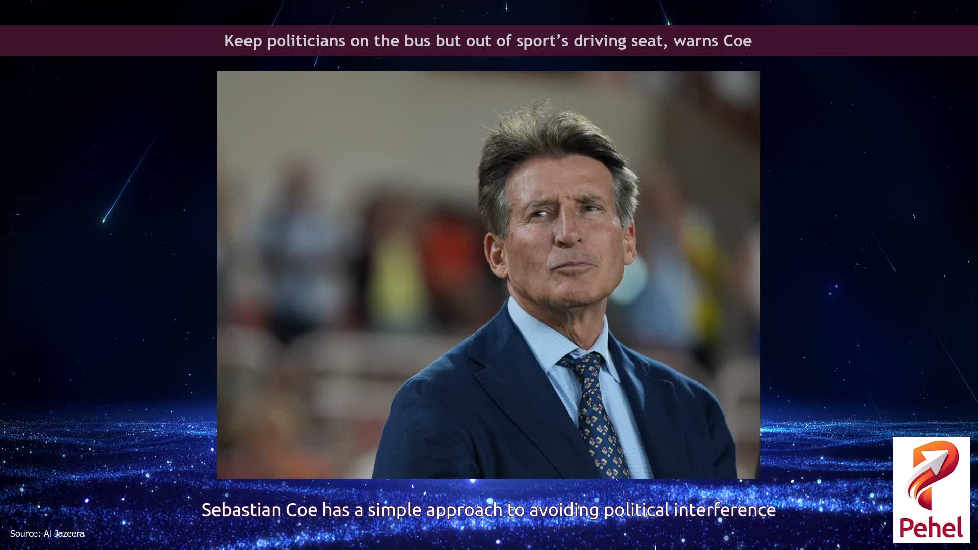 Keep politicians on the bus but out of sport’s driving seat, warns Coe