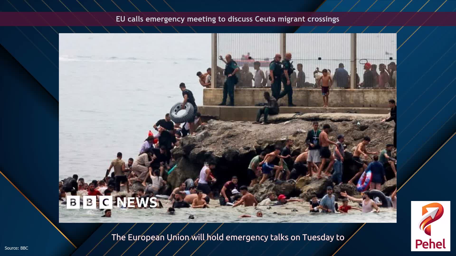 EU calls emergency meeting to discuss Ceuta migrant crossings