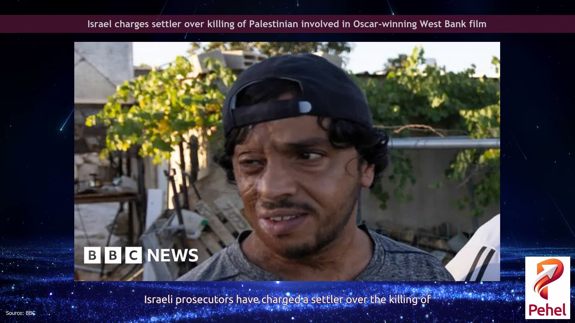 Israel charges settler over killing of Palestinian involved in Oscar-winning West Bank film
