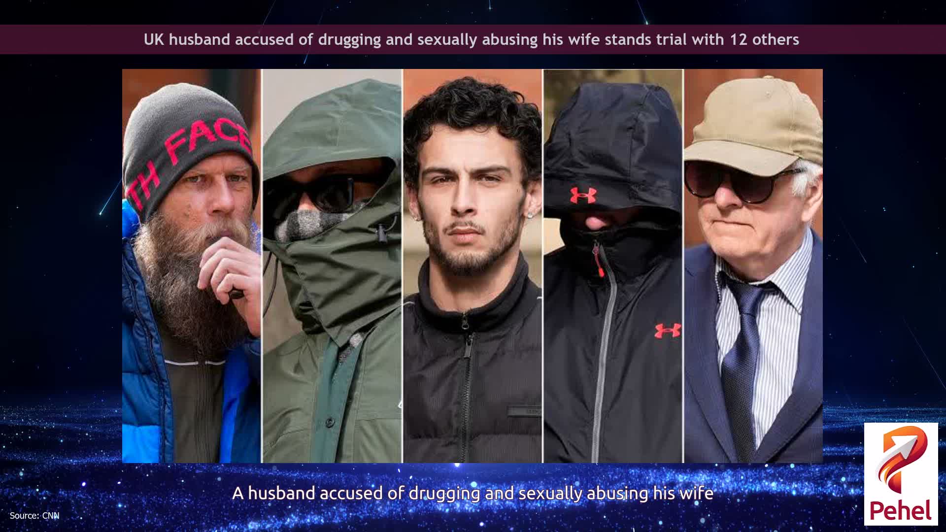 UK husband accused of drugging and sexually abusing his wife stands trial with 12 others
