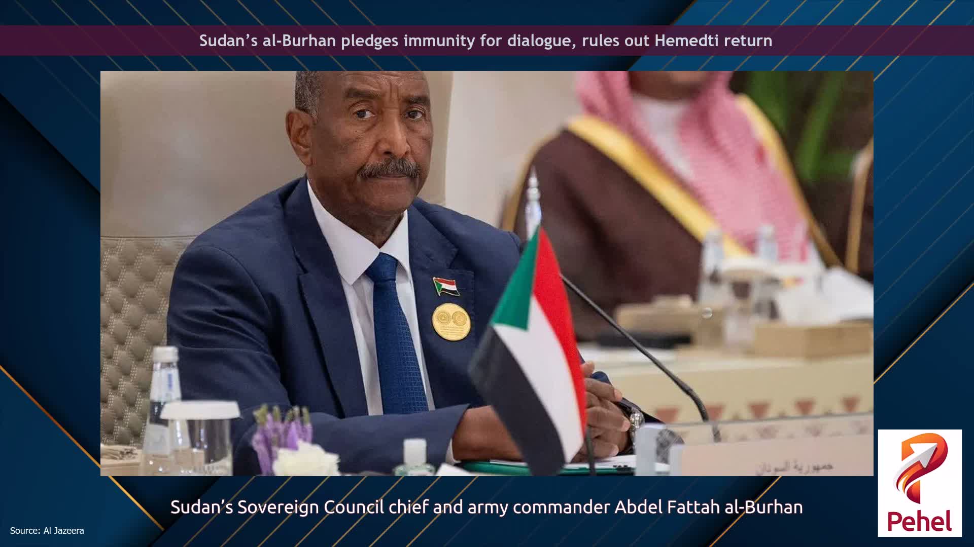Sudan’s al-Burhan pledges immunity for dialogue, rules out Hemedti return