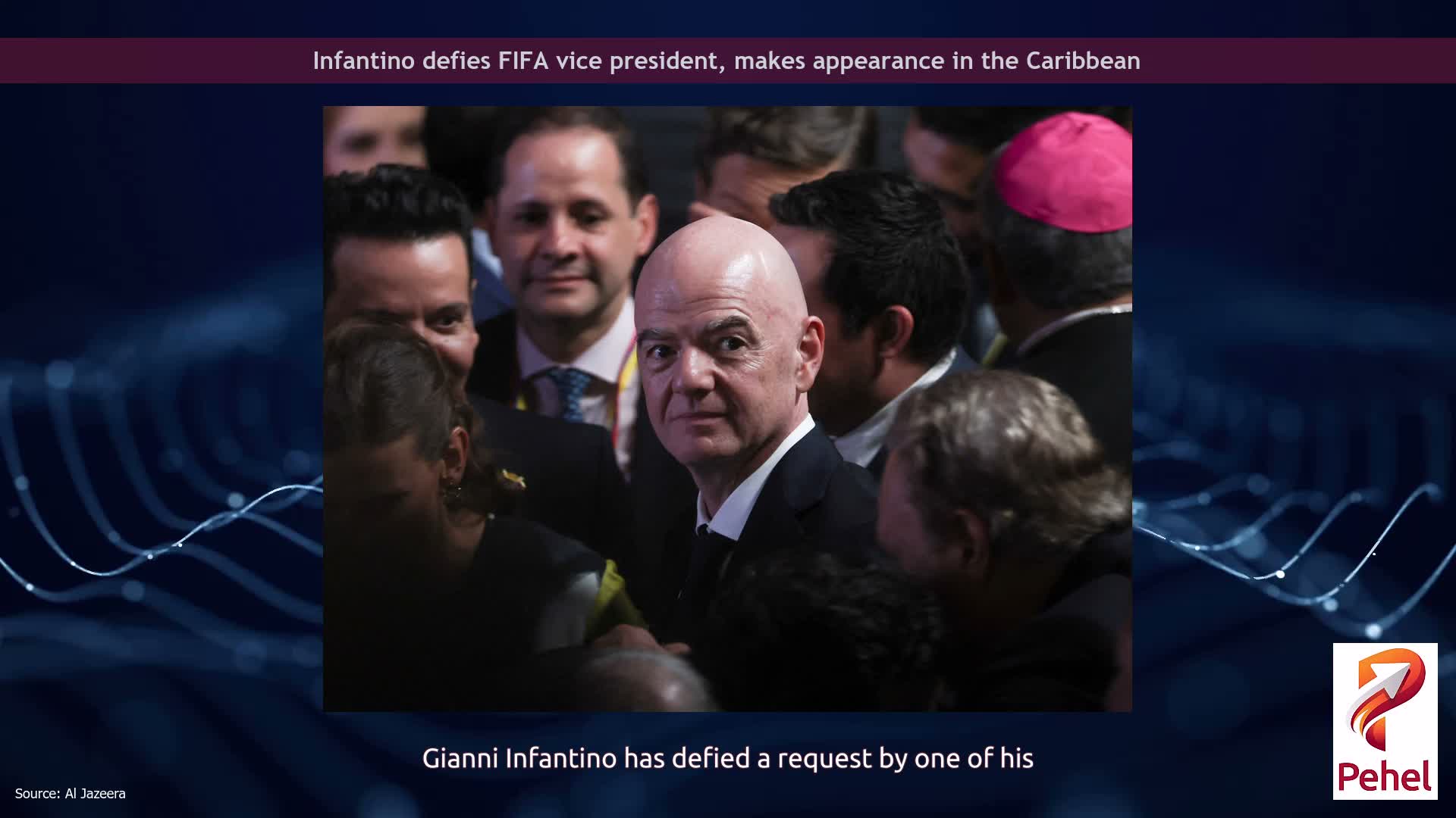 Infantino defies FIFA vice president, makes appearance in the Caribbean