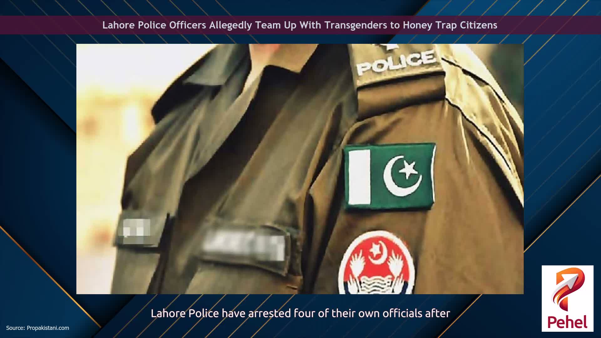 Lahore Police Officers Allegedly Team Up With Transgenders to Honey Trap Citizens