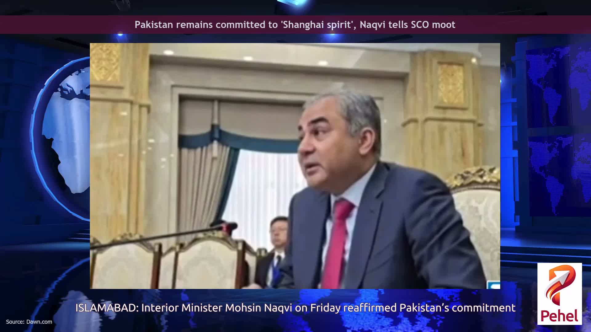 Pakistan remains committed to 'Shanghai spirit', Naqvi tells SCO moot