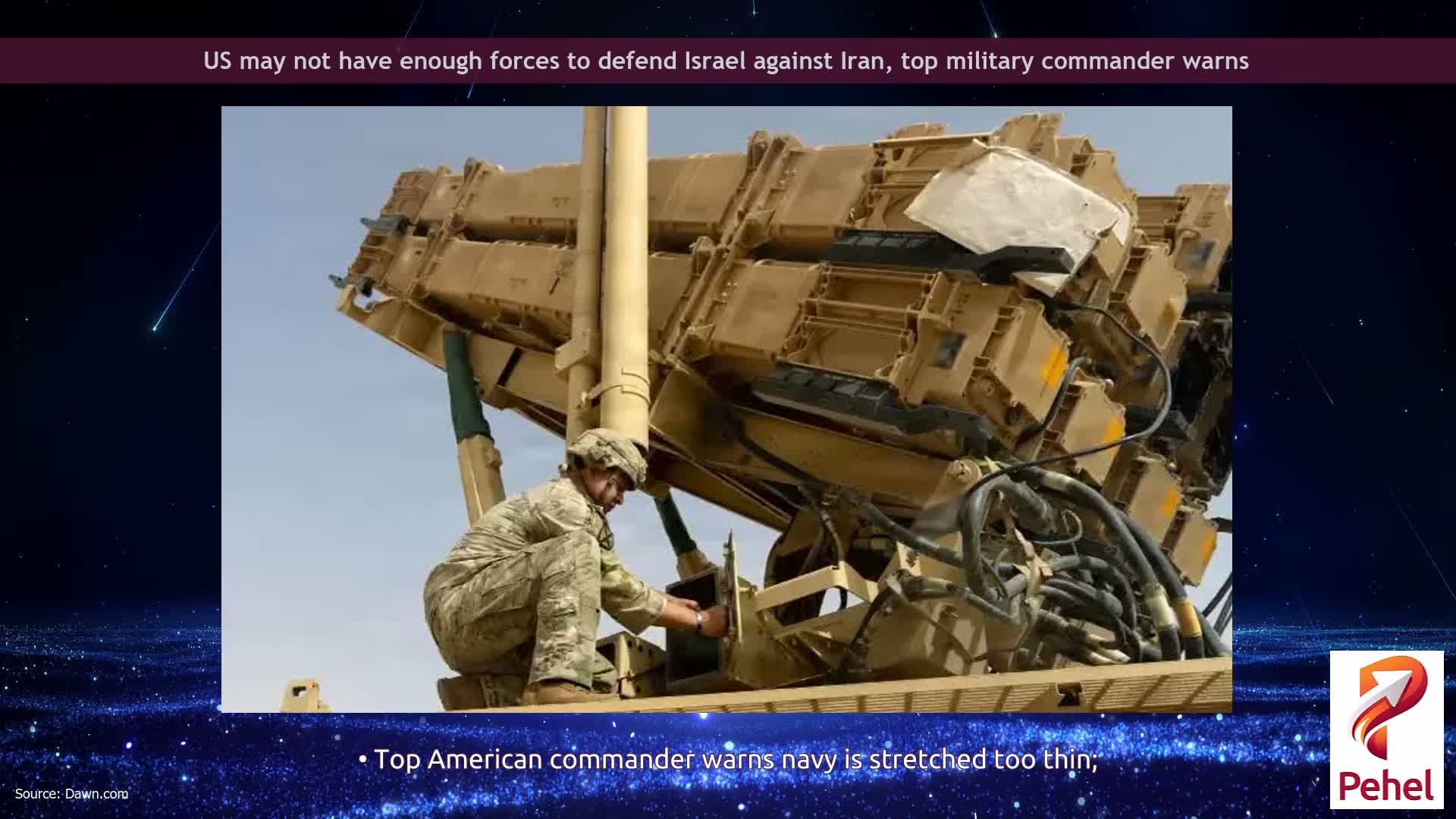 US may not have enough forces to defend Israel against Iran, top military commander warns