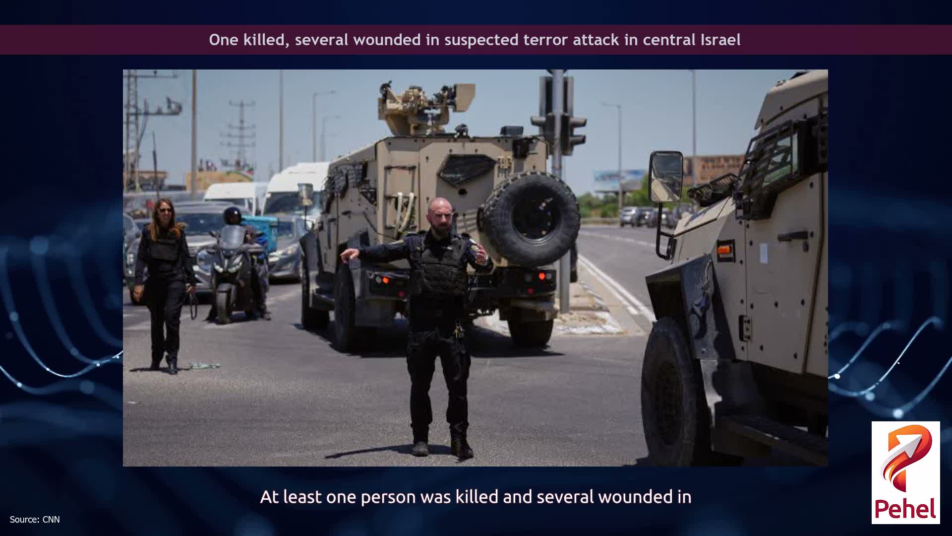 One killed, several wounded in suspected terror attack in central Israel