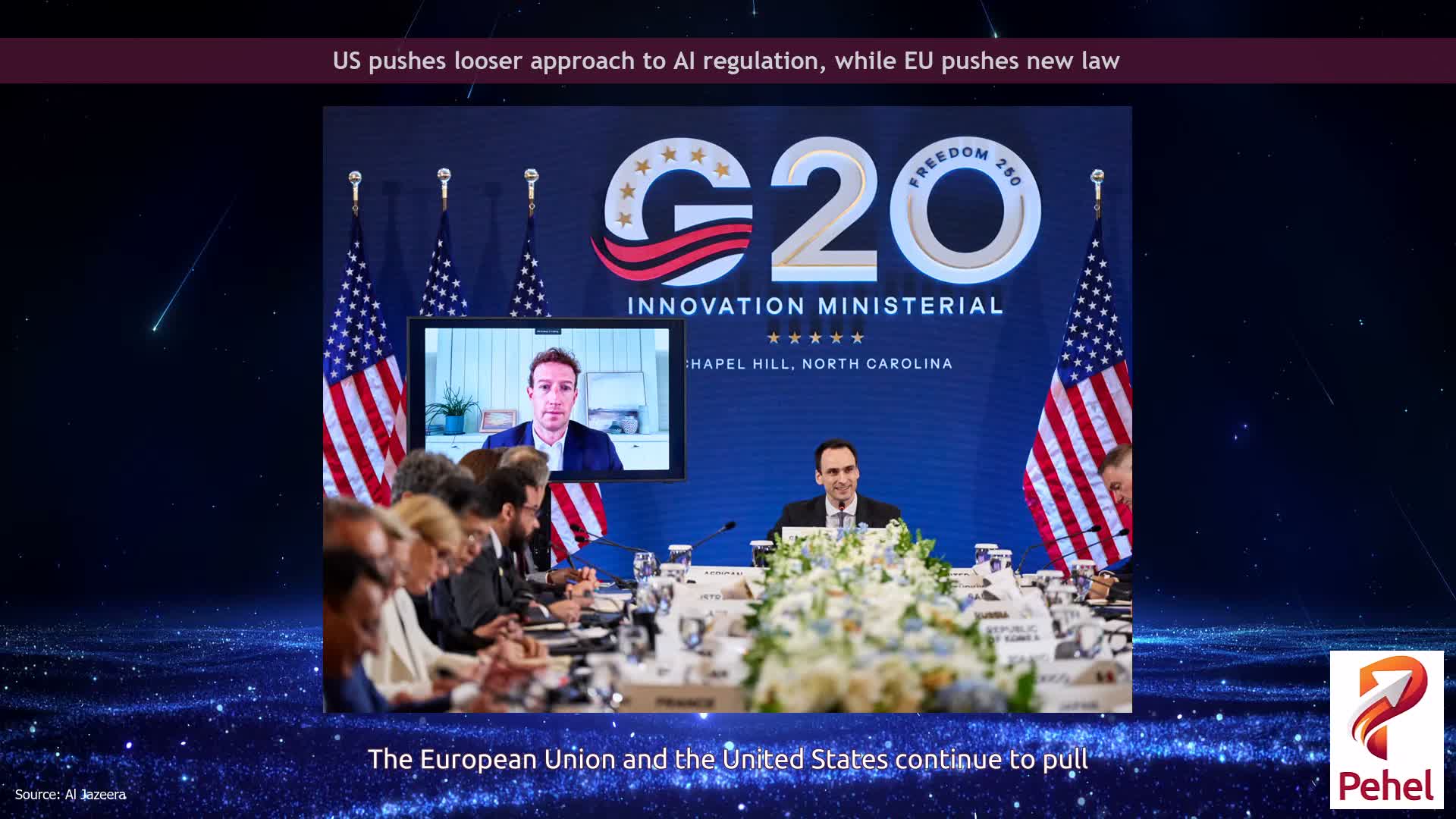 US pushes looser approach to AI regulation, while EU pushes new law
