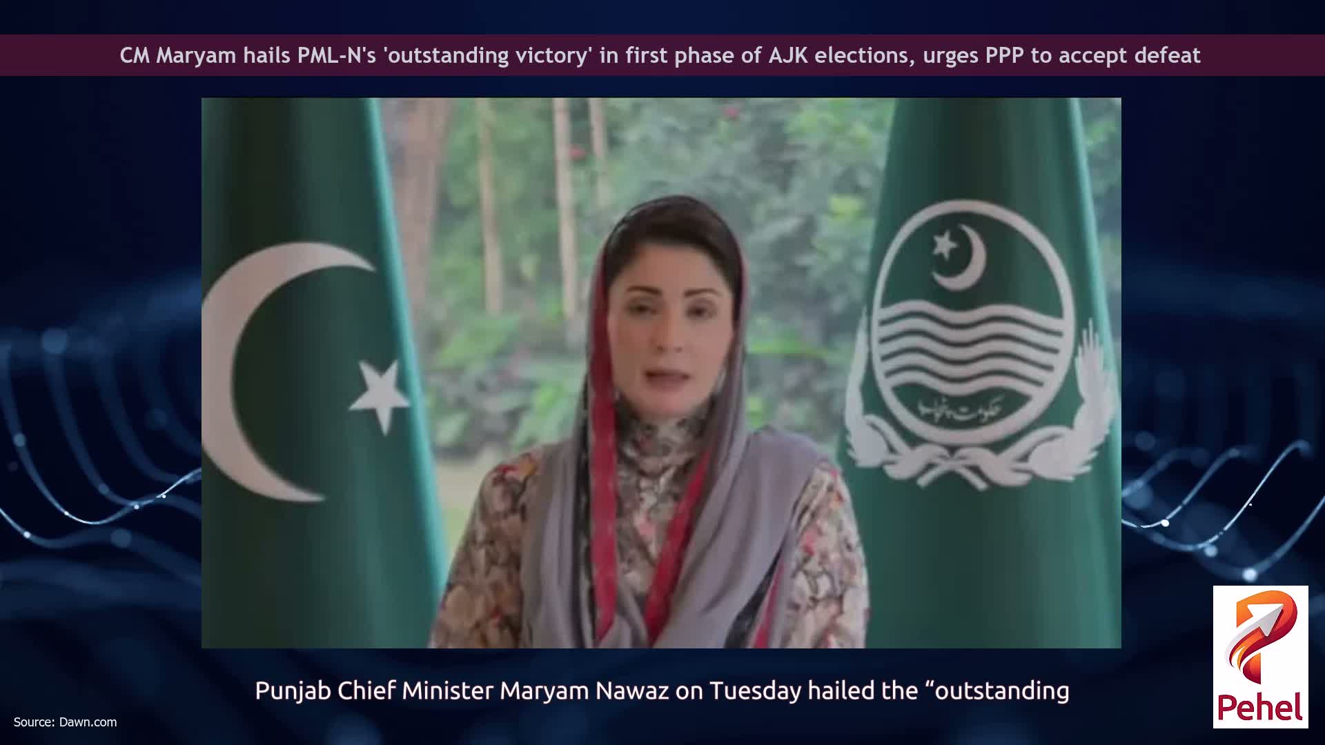 CM Maryam hails PML-N's 'outstanding victory' in first phase of AJK elections, urges PPP to accept defeat
