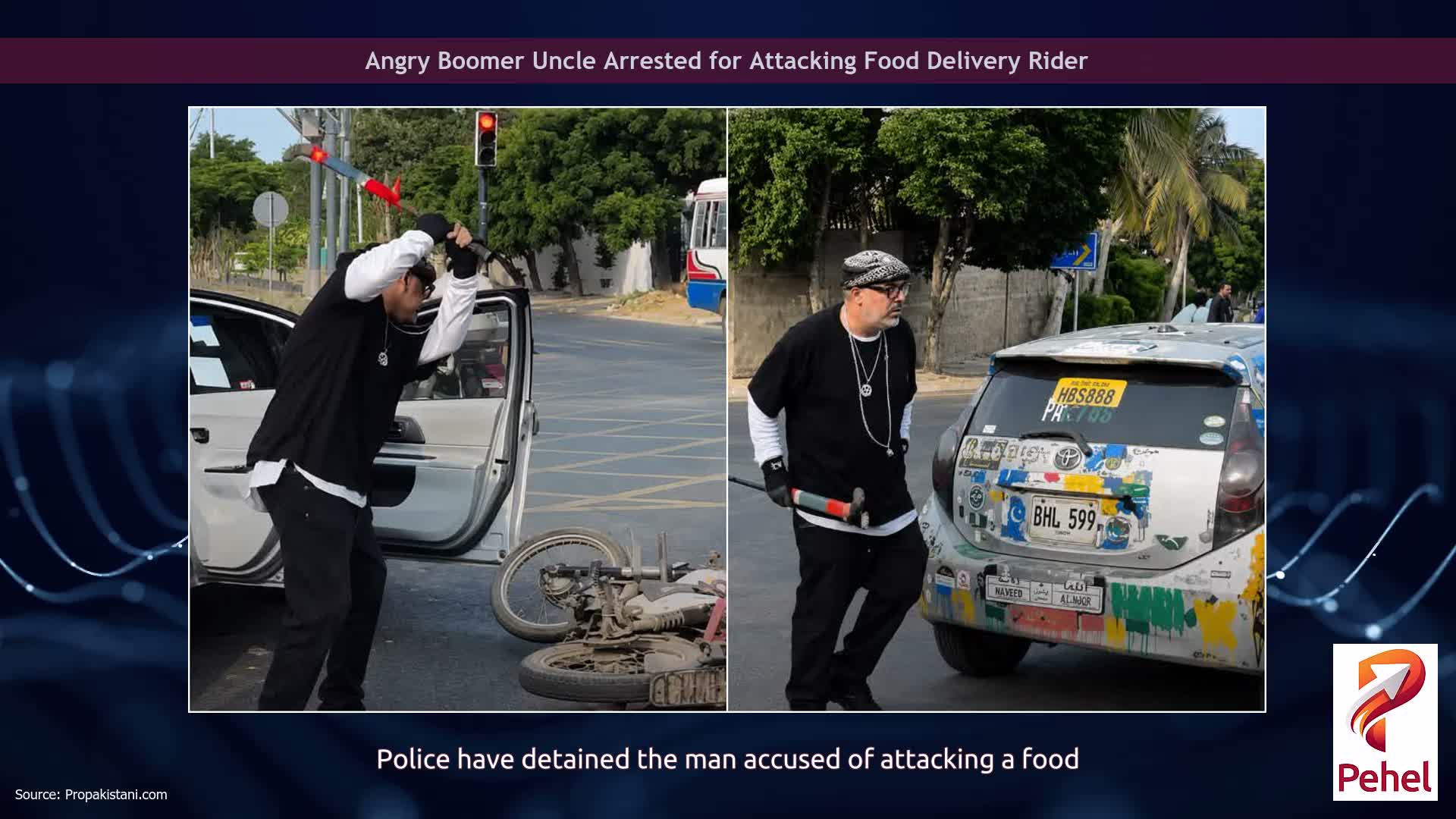 Angry Boomer Uncle Arrested for Attacking Food Delivery Rider