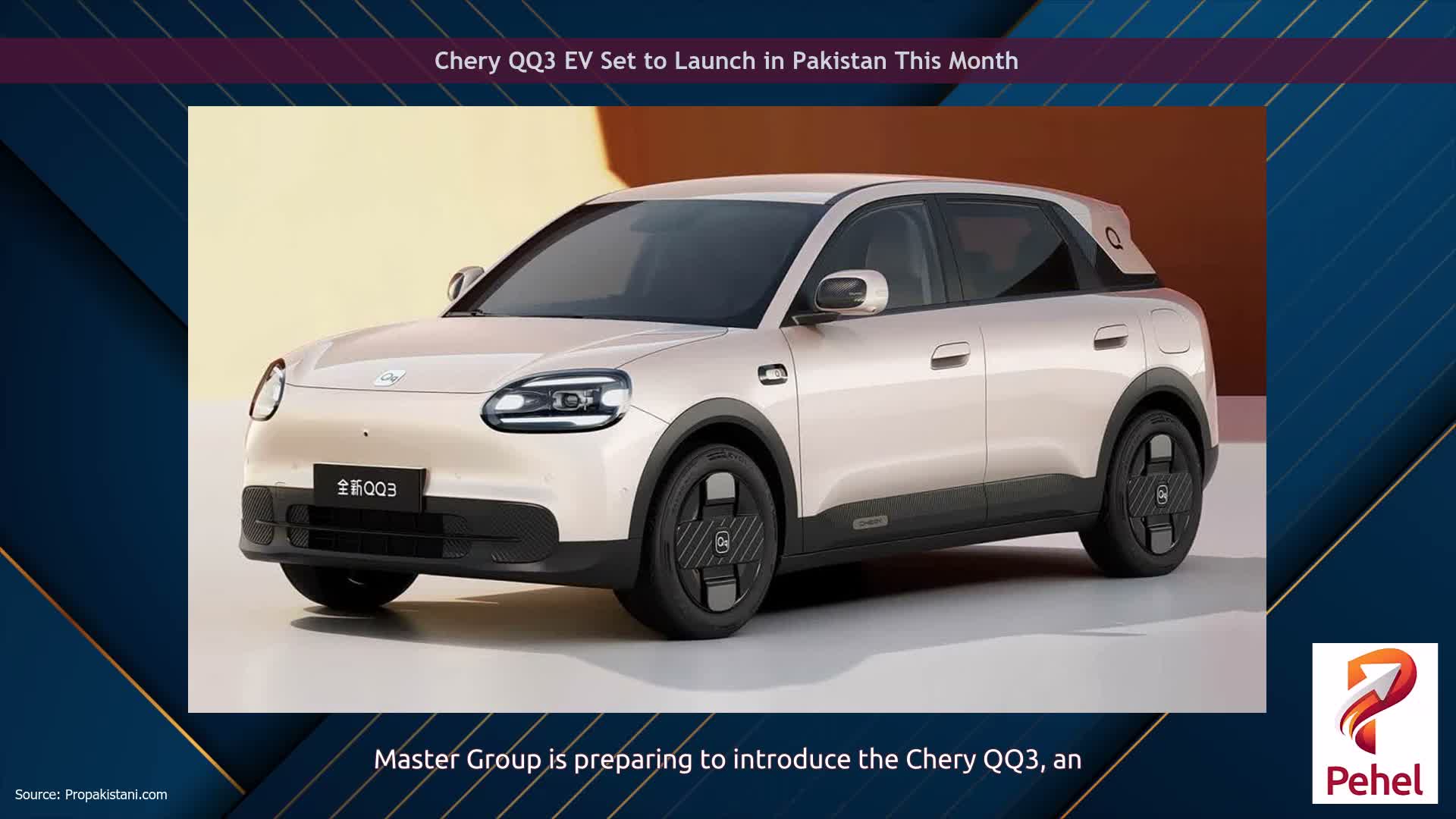 Chery QQ3 EV Set to Launch in Pakistan This Month