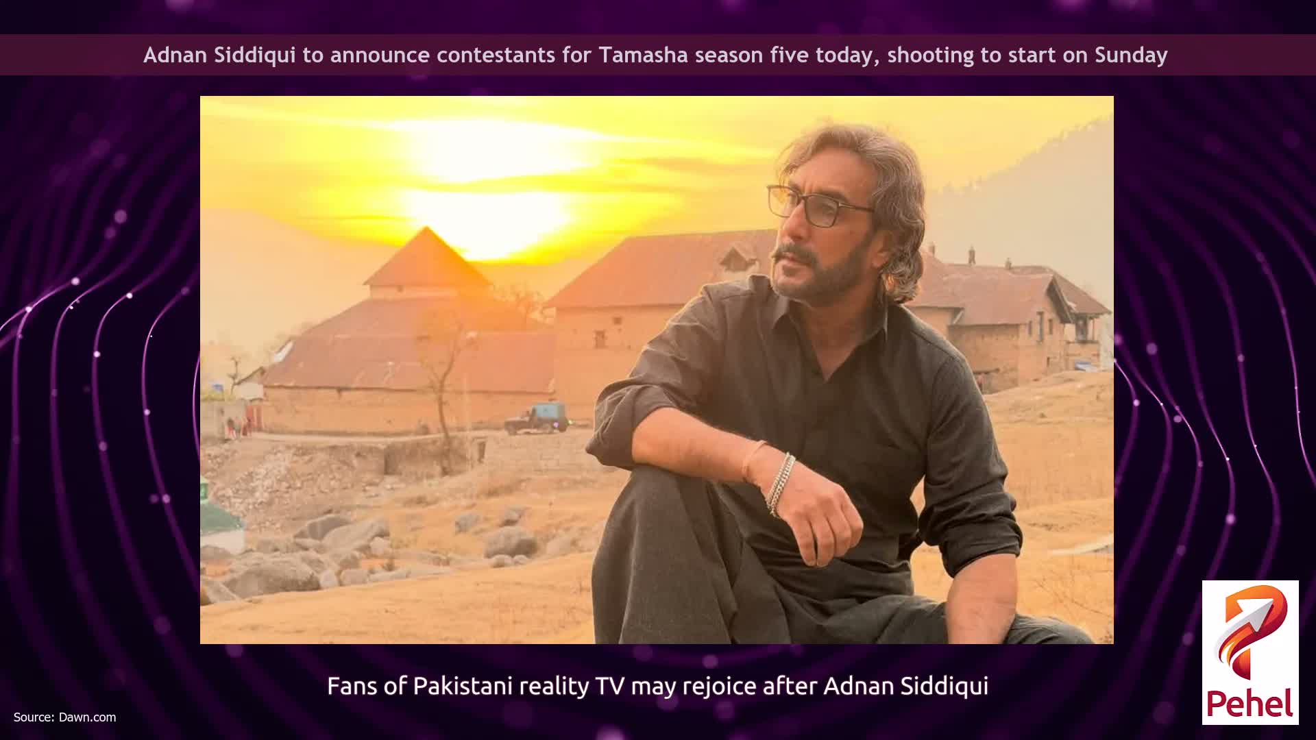 Adnan Siddiqui to announce contestants for Tamasha season five today, shooting to start on Sunday