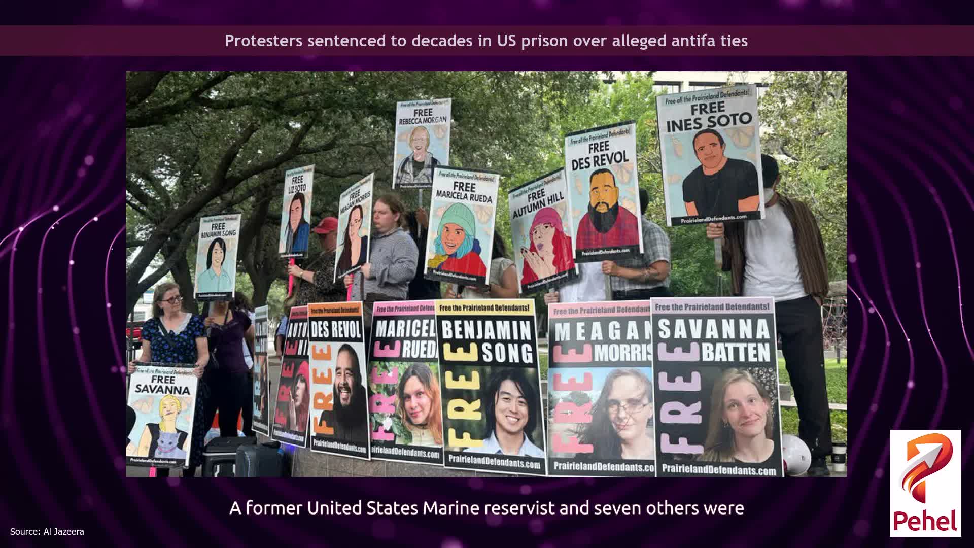 Protesters sentenced to decades in US prison over alleged antifa ties
