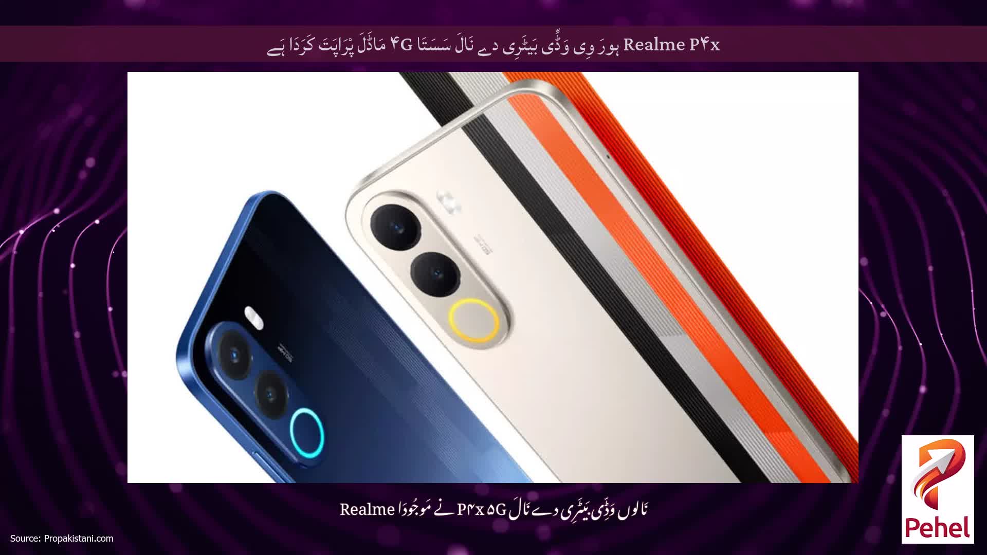 Realme P۴x ہورَ وِی وَڈِّی بَیٹَرِی دے نَالَ سَسَتَا ۴G مَاڈَلَ پْرَاپَتَ کَرَدَا ہَے