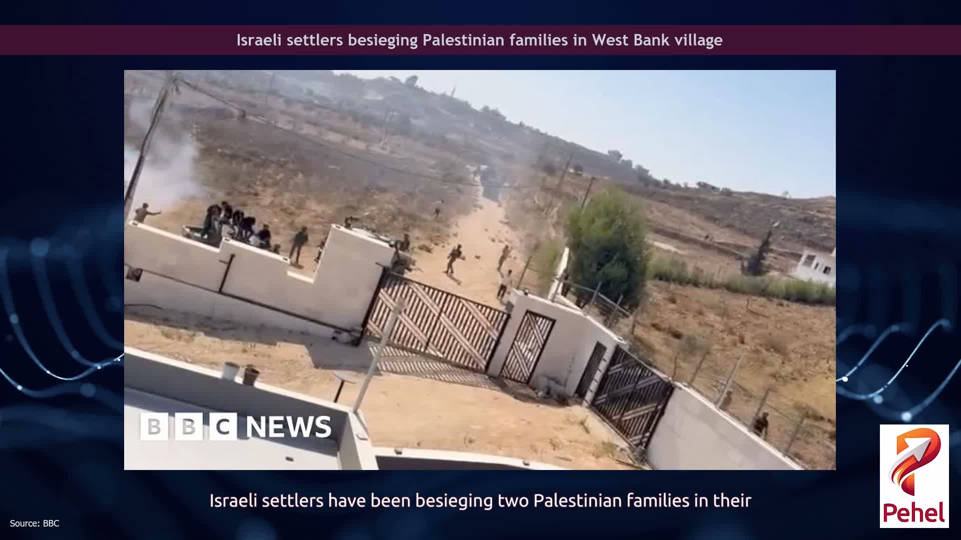 Israeli settlers besieging Palestinian families in West Bank village