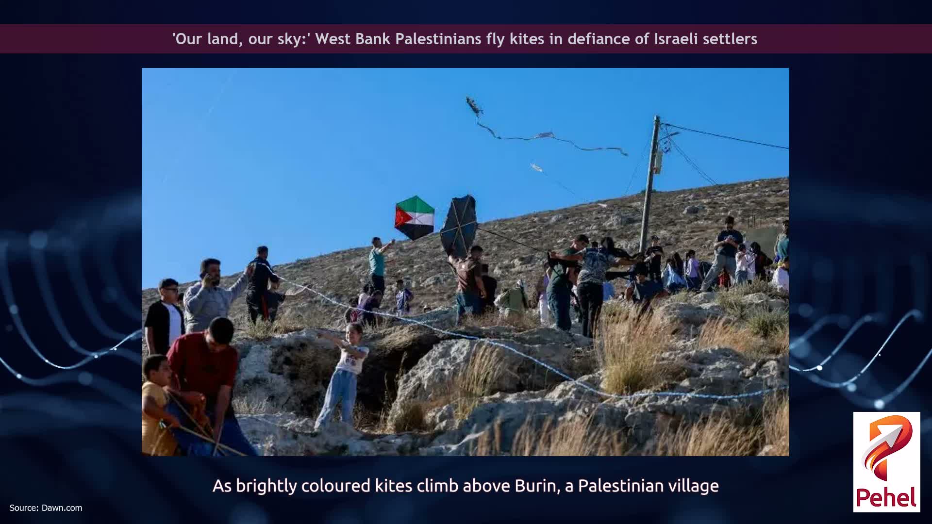 'Our land, our sky:' West Bank Palestinians fly kites in defiance of Israeli settlers