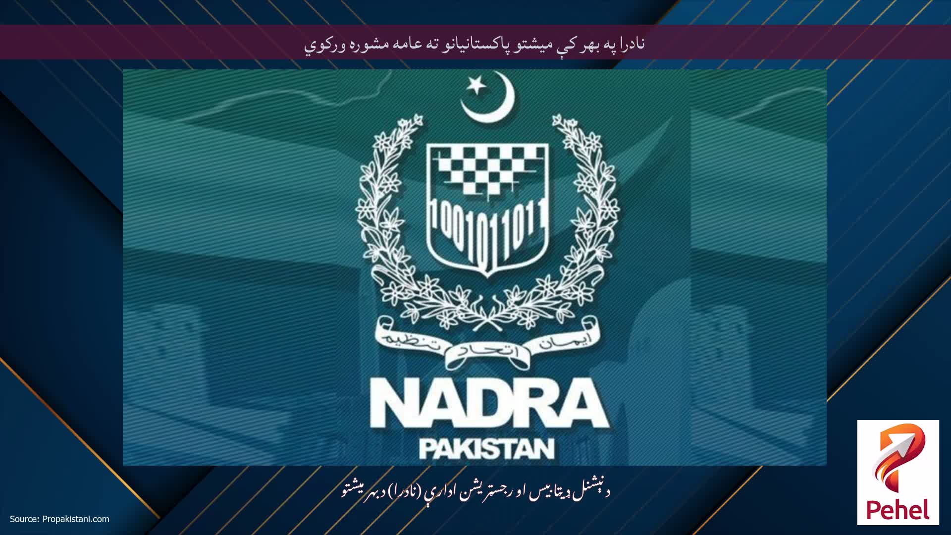 نادرا په بهر کې میشتو پاکستانیانو ته عامه مشوره ورکوي