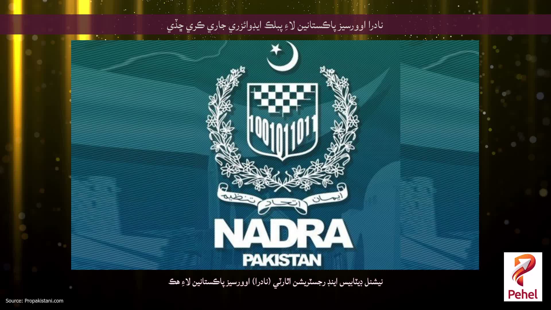 نادرا اوورسيز پاڪستانين لاءِ پبلڪ ايڊوائزري جاري ڪري ڇڏي