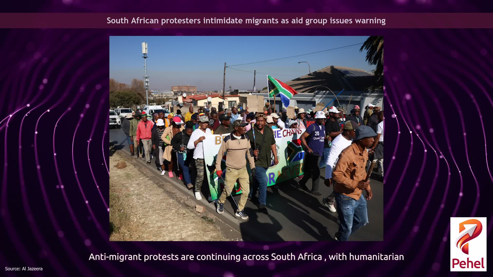 South African protesters intimidate migrants as aid group issues warning