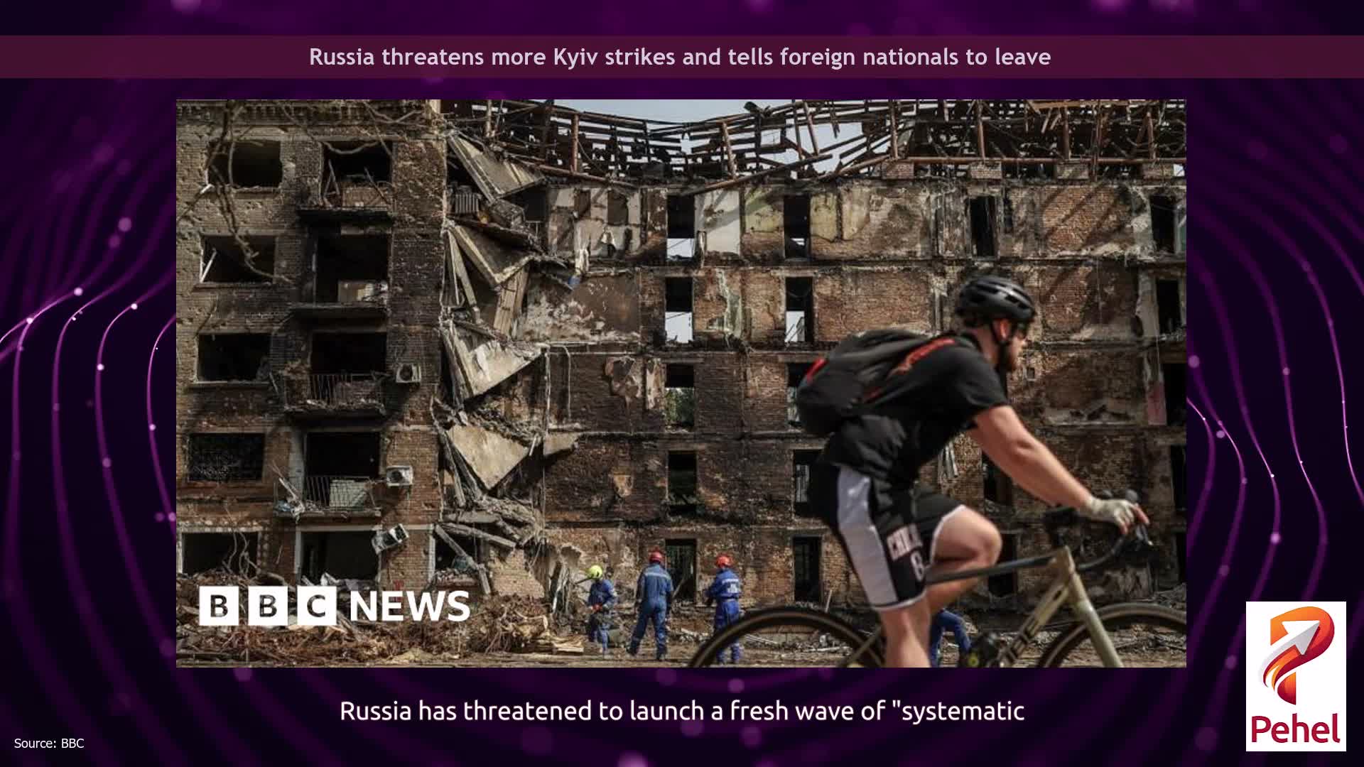 Russia threatens more Kyiv strikes and tells foreign nationals to leave