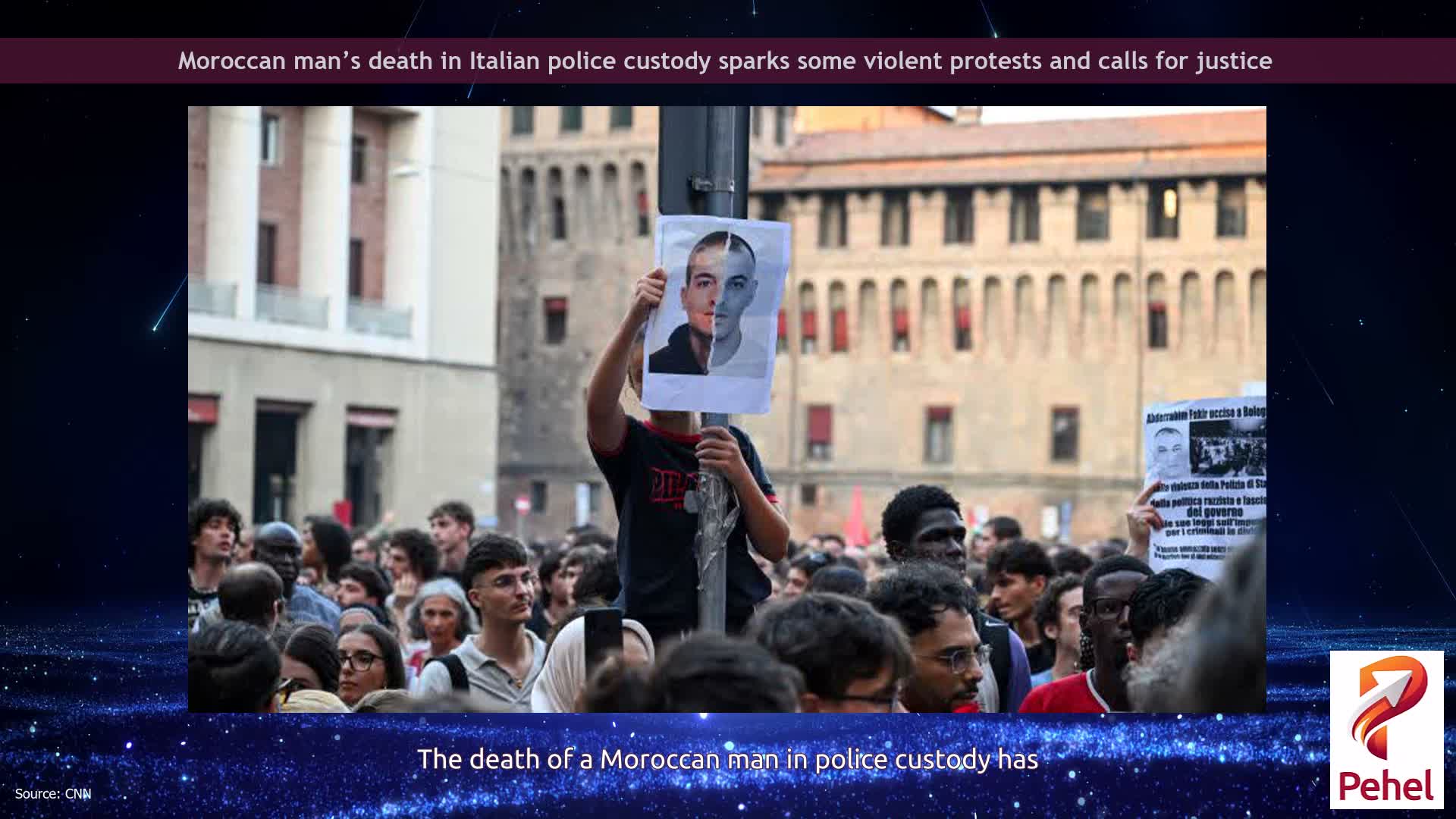 Moroccan man’s death in Italian police custody sparks some violent protests and calls for justice