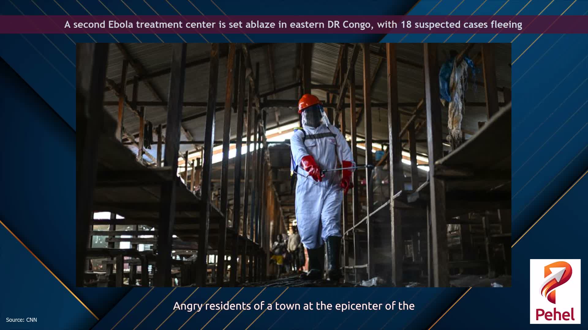A second Ebola treatment center is set ablaze in eastern DR Congo, with 18 suspected cases fleeing