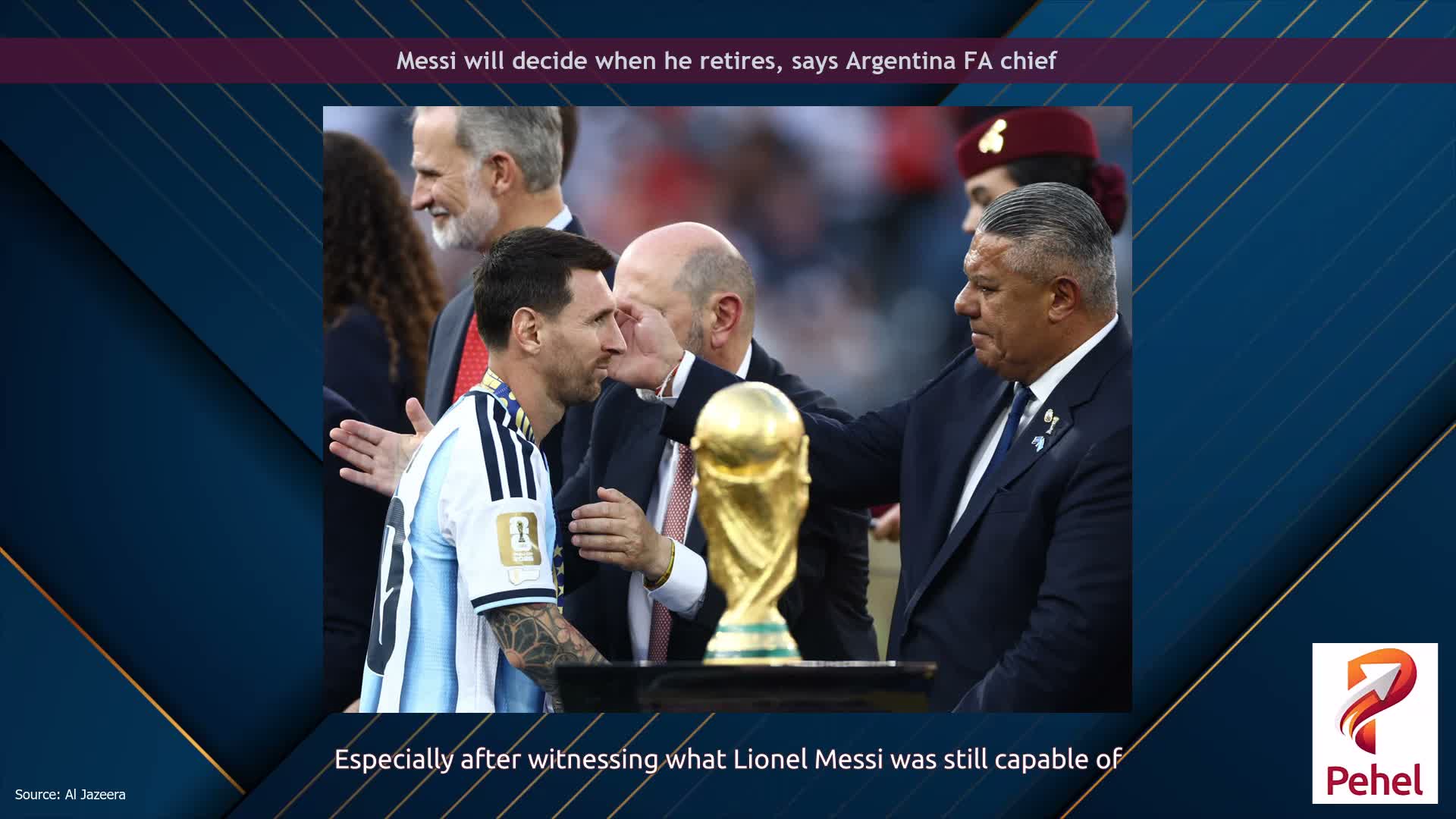 Messi will decide when he retires, says Argentina FA chief