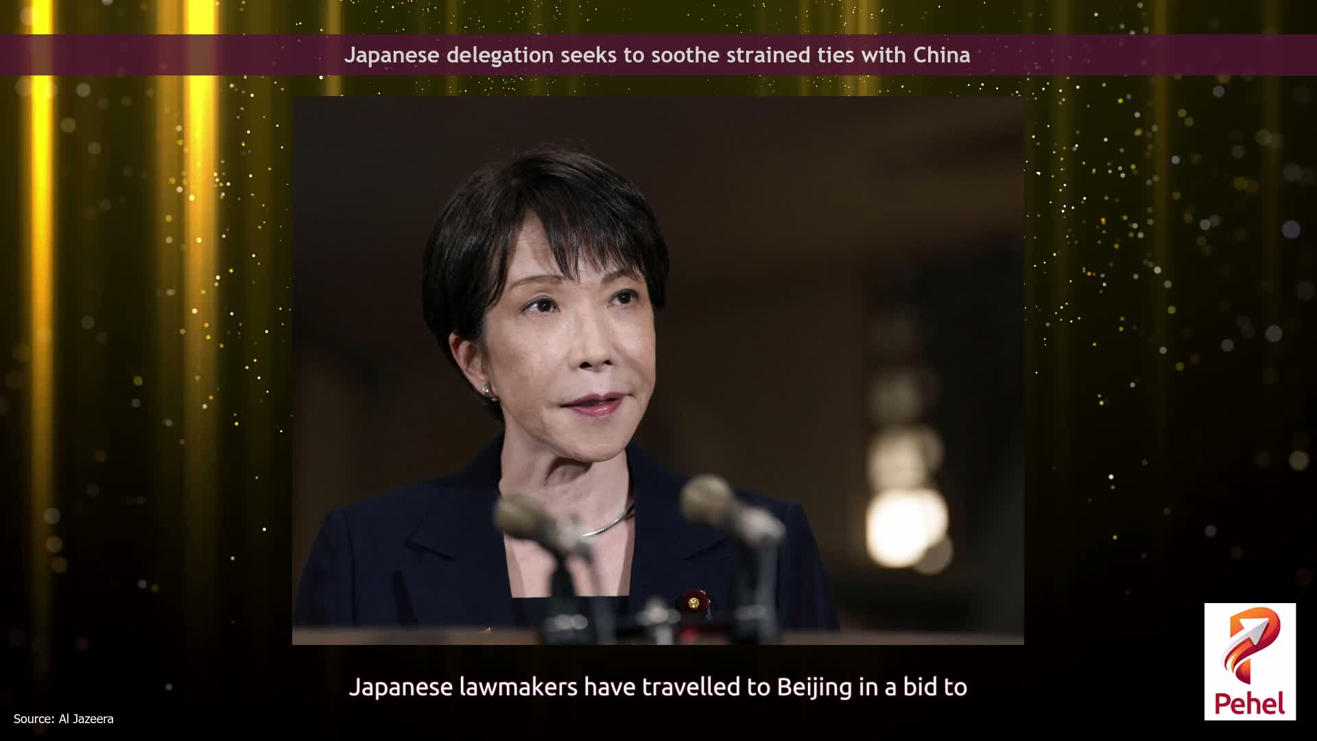 Japanese delegation seeks to soothe strained ties with China