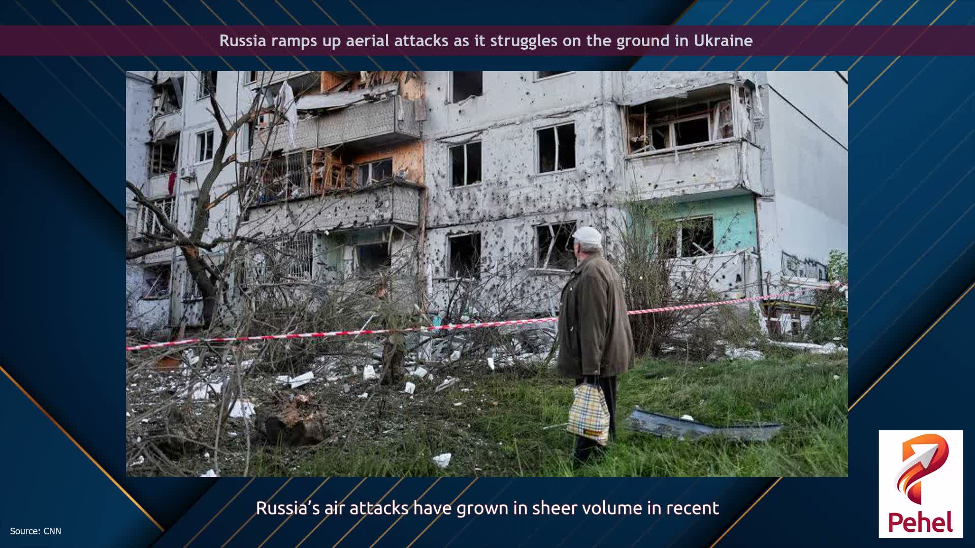 Russia ramps up aerial attacks as it struggles on the ground in Ukraine